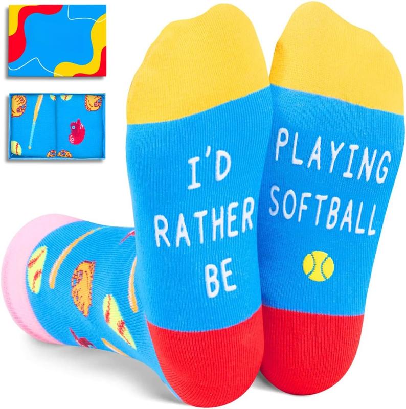 Gifts For  Boys Girls - Basketball Baseball Hockey Football Softball Gifts, Skater Ballerina Socks