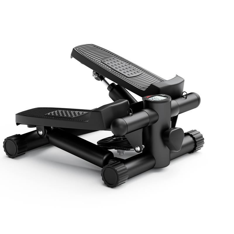 Mini  Stepper, Hydraulic Fitness Stepper with Resistance Bands and Display