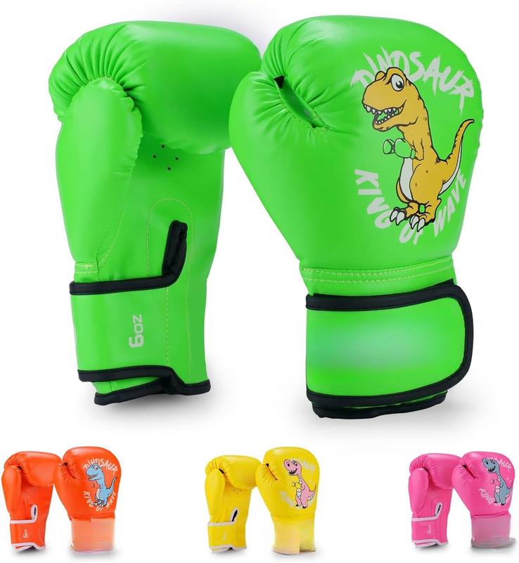 Kids Boxing Gloves for Boys and Girls, Youth Boxing Training Gloves for Kids 3-15, 4&6OZ Punching Bag Kickboxing Thai Mitts MMA Training Sparring Gloves