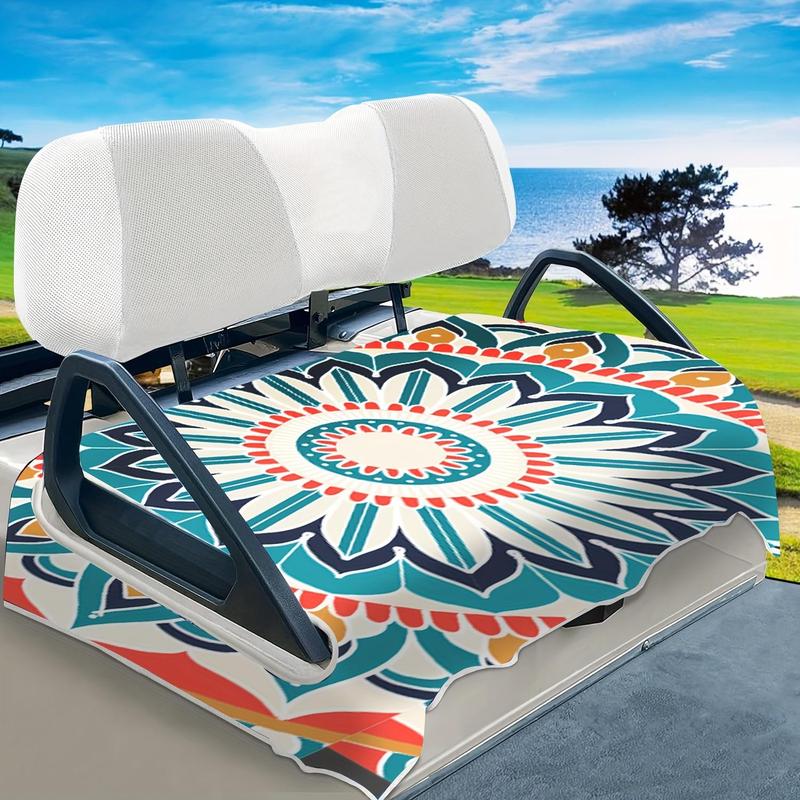 Golf Cart Seat Cover, Golf Cart Seat Towel Blanket with Holes, Super Durable & Soft, Easy Install and Clean, Suitable for Most EZGO, Yamaha & Club Car