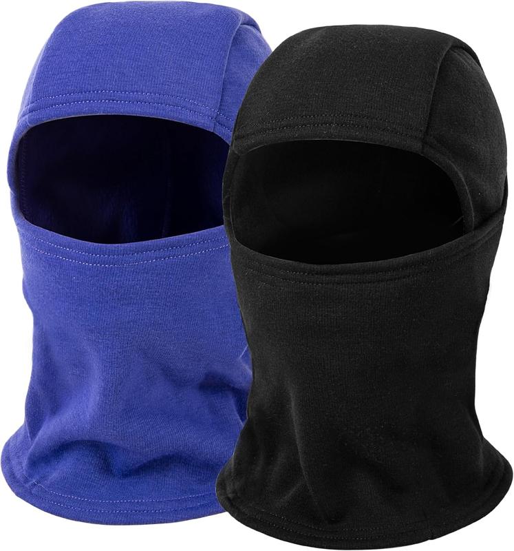 Ski Mask Balaclava for Kids Cold Weather Warm and Winter Windproof Fleece Caps Boys Girls Full Face Mask 2 Packs