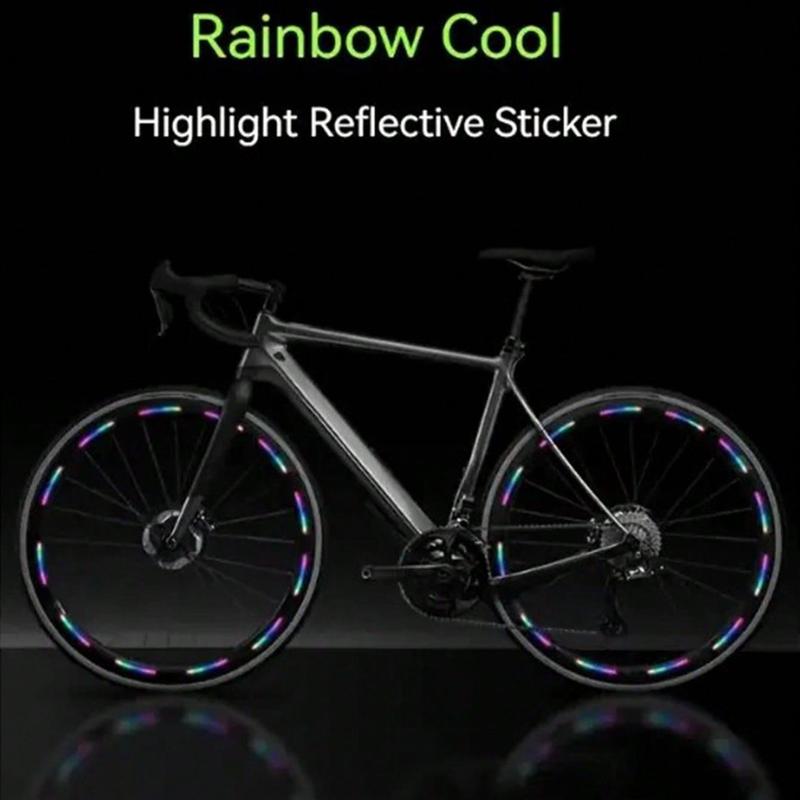 Bicycle Reflective Sticker, 20 40pcs Waterproof Bicycle Wheel Reflective Sticker, Night Cycling Accessories for Bicycle, Motorcycle, Car