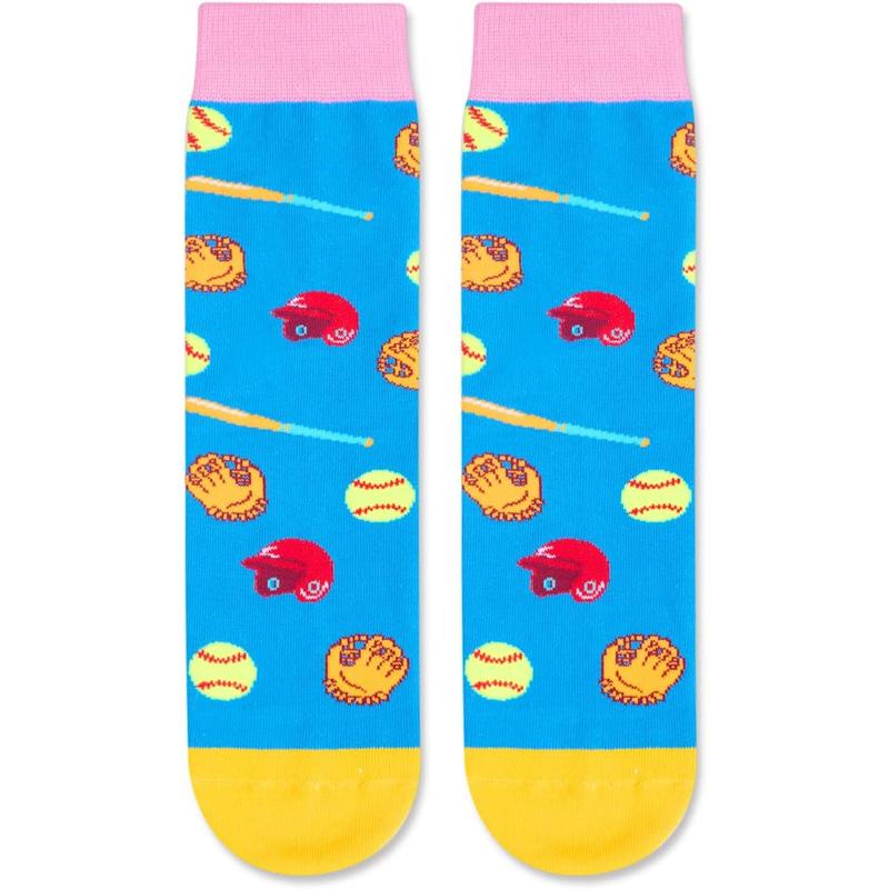 Gifts For  Boys Girls - Basketball Baseball Hockey Football Softball Gifts, Skater Ballerina Socks