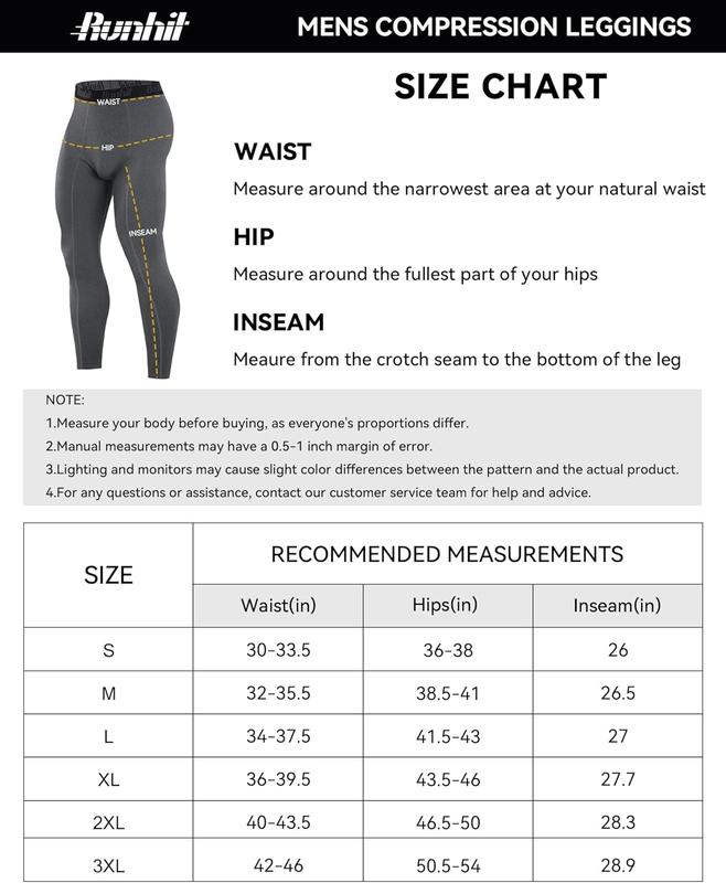 Men’s Compression Pants Running Tights Workout Leggings Athletic Base Layer Pants for Sports Yoga Basketball