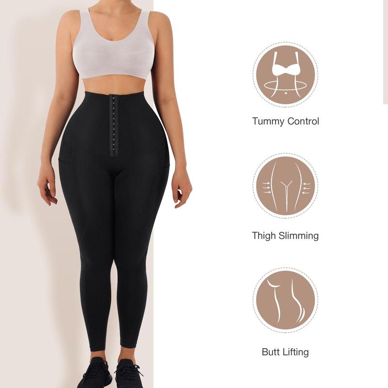 FeelinGirl Waist Trainer for Women High Waist Yoga Leggings Day Casual Comfort