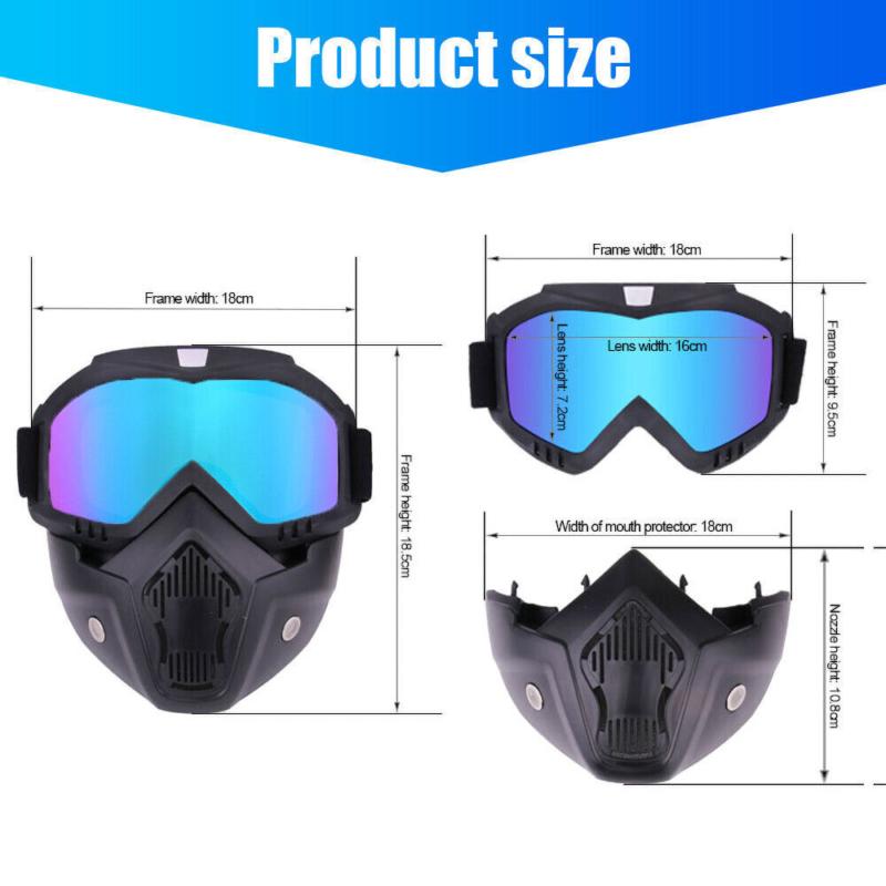 Tactical Airsoft Goggles Mask Paintball Cycling Face Protective Cyberpunk Helmet