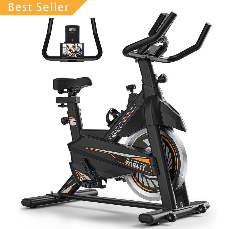 Exercise Bike-Indoor Stationary Bike for Home Gym,Workout Bike with Belt Drive,Cycling Bike with Digital Display & Comfortable Seat Cushion