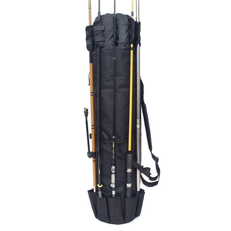 Fishing Rod Bag, 1 Count Portable Fishing Rod Storage Bag, Waterproof Fishing Gear Storage Bag, Travel Fishing Pole Carrier Bag, Fishing Accessories Organizer