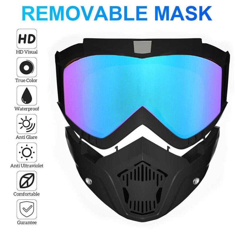 Tactical Airsoft Goggles Mask Paintball Cycling Face Protective Cyberpunk Helmet