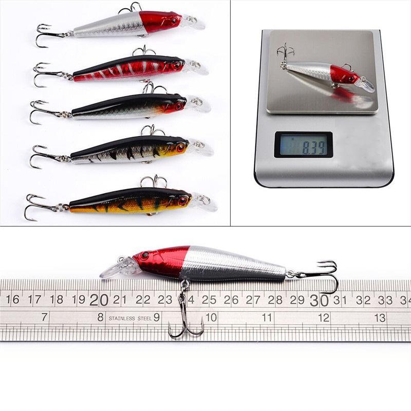 Artificial Fishing Lure Set with Hooks, 56pcs set Fake Fishing Bait, Outdoor Fishing Accessories for Fishing Enthusiasts