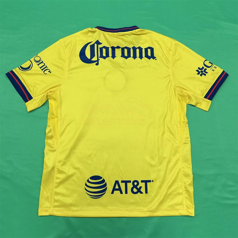 NIKE 2425 Club America White Home Away Second Away Training Jersey Short Sleeve Top Soccer Jerseys Quick Dry LIGAMX