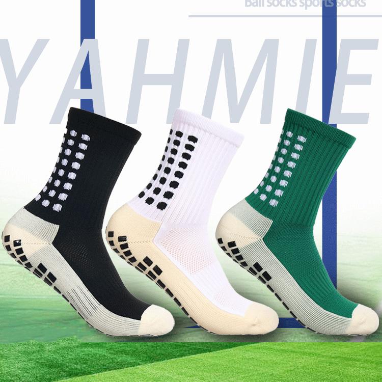 1 Pairs New Men Women Soft Breathable Anti-slip Football Socks Running Soccer Basketball Cycling Sports Grip Socks