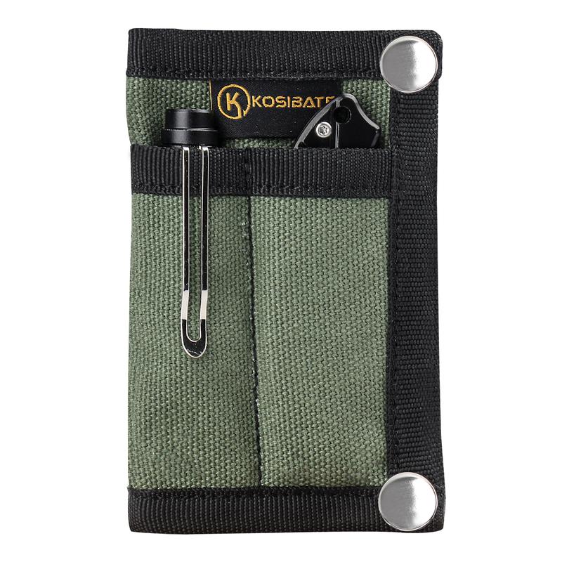 EDC Organizer, EDC Pouch, Mini Tool Pouch for Knife Flashlight Tactical Pen Card-Men's Slim Pocket Organizer for Daily Carry