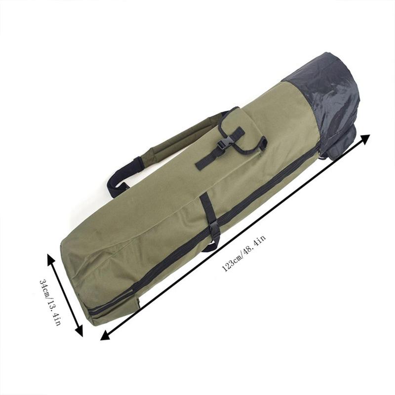 Fishing Rod Bag, 1 Count Portable Fishing Rod Storage Bag, Waterproof Fishing Gear Storage Bag, Travel Fishing Pole Carrier Bag, Fishing Accessories Organizer