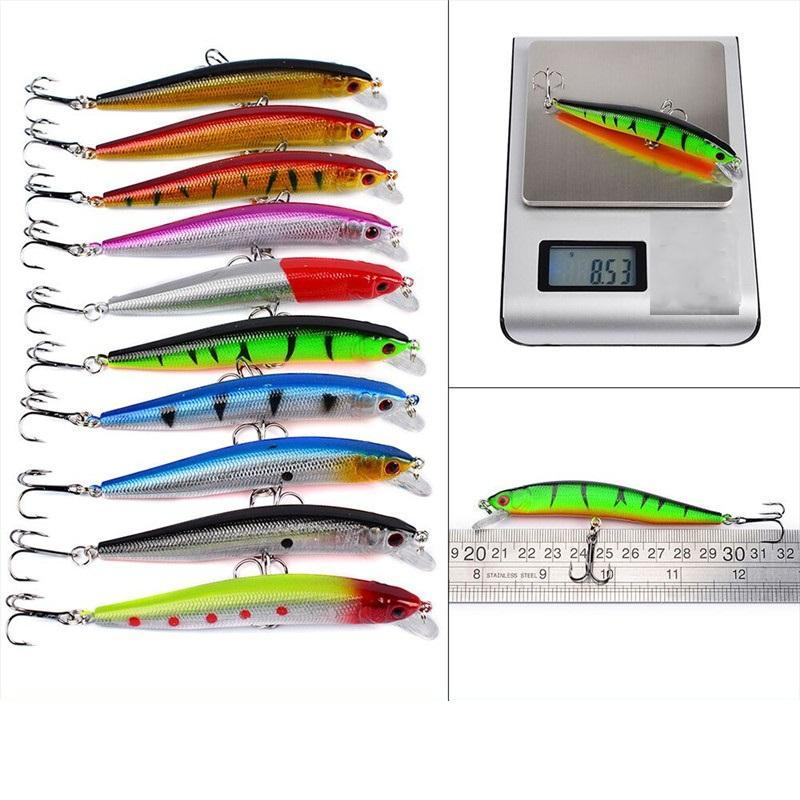 Artificial Fishing Lure Set with Hooks, 56pcs set Fake Fishing Bait, Outdoor Fishing Accessories for Fishing Enthusiasts