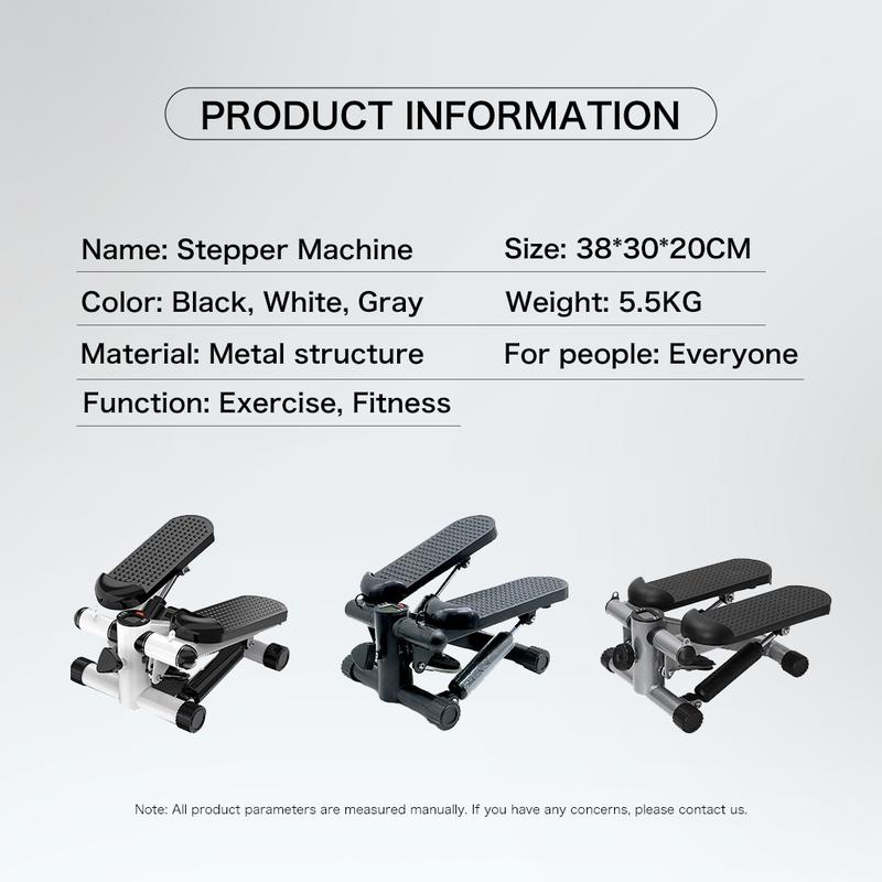 Mini Stepper for Exercise  Hydraulic Fitness Stepper with LCD Monitor