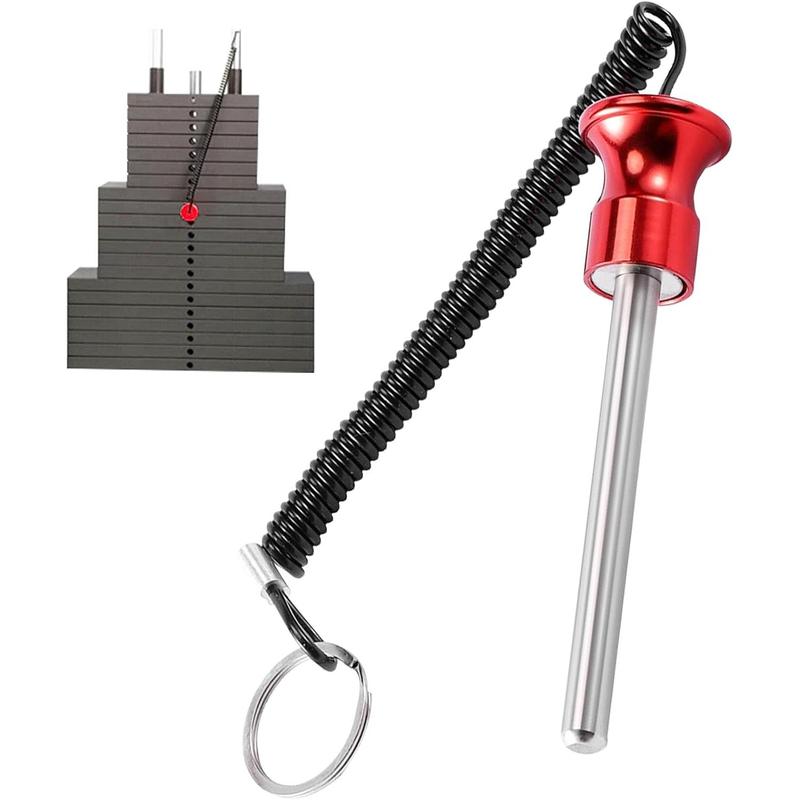 Universal magnetic weight pin with pull cord strength training equipment for commercial gym or home gym