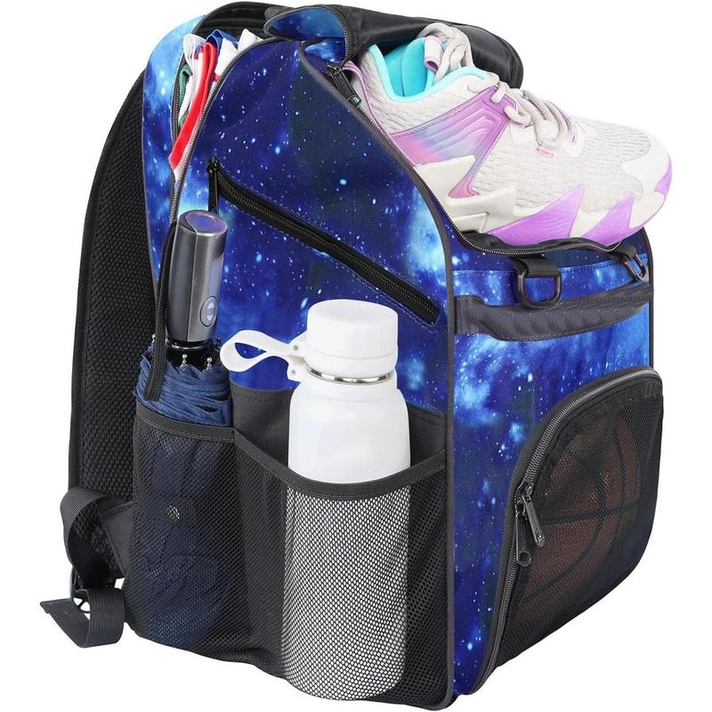 Basketball Bag, Large Basketball Backpack with Shoe Compartment and Ball Holder for daughter son, Water Resistant Soccer Bag for Sport Training Equipment Fits Volleyball Football Gym