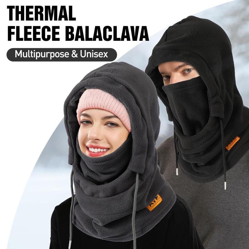 Warm Fleece Balaclava Ski Mask Windproof Winter Face Mask for Men & Women - Face Cover for Extreme Cold Weather Gear Skiing Snowboarding Cycling