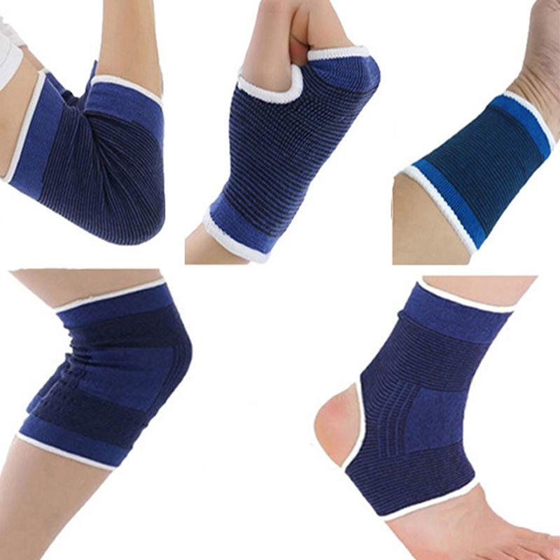 Sports Wristband & Elbow & Knee & Ankle Support, 5 Pairs Sports Protective Gear for Men & Women, Sports & Outdoor Accessories