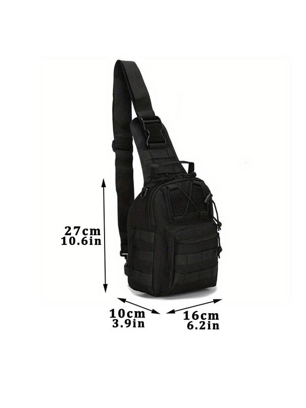 Summer Multifunction Tactical Sling Bag with Adjustable Strap, Oxford Trendy Body Zipper Chest Bag for Men & Women, Everyday Bag for Hiking Camping