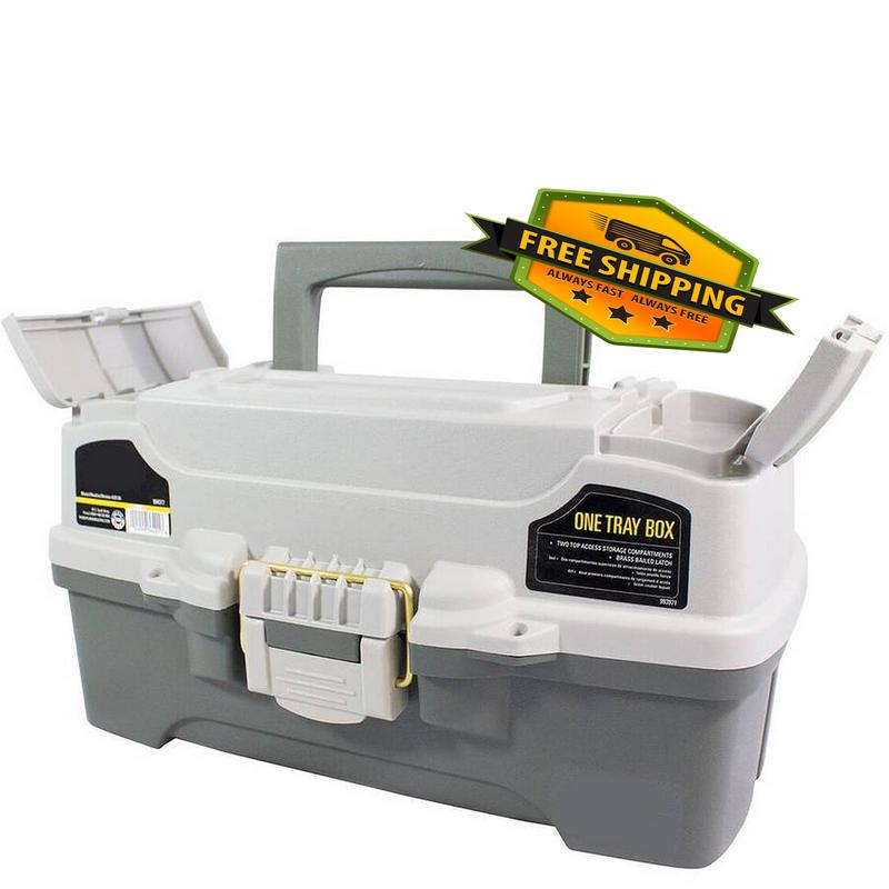 6201 One-Tray Tackle Box for Bait Storage with Extending Cantilever-tray Design