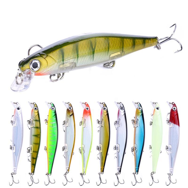 Artificial Fishing Lure With Hook (10pcs), Simulation Fishing Bait, Fishing Lure For Freshwater & Saltwater, Outdoor Fishing Accessories, Fishing Equipment