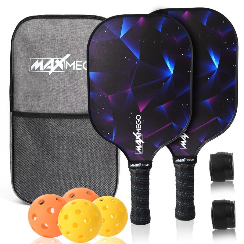 Pickleball Paddles Carbon Fiber set USAPA Approved - Durable, Lightweight Paddles for Men & Women