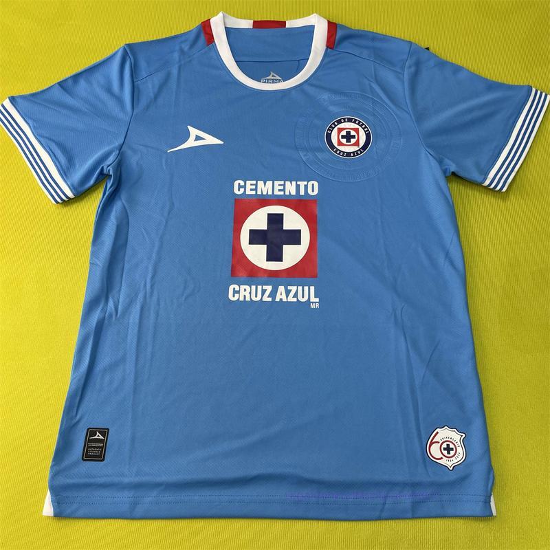 24 25 Cruz Azul home jersey Mexico soccer jersey training jersey sports casual