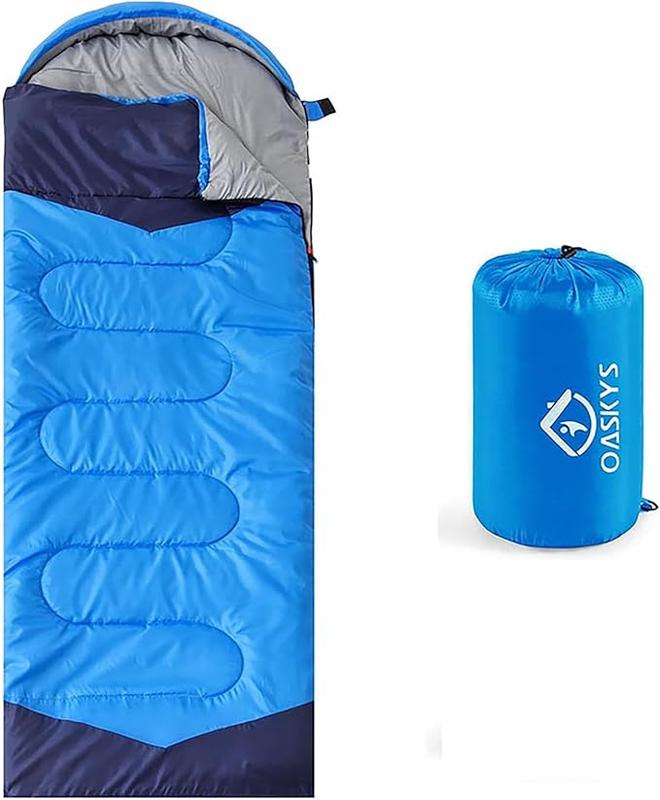 Camping Sleeping Bag - 3 Season Warm & Cool Weather - Summer Spring Fall Lightweight Waterproof for Adults Kids - Camping Gear Equipment, Traveling, and Outdoors