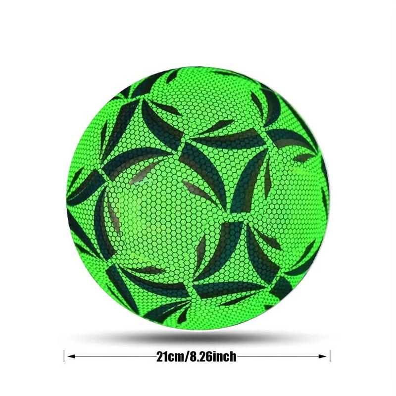 Glow in The Dark Football, 1 Count Non-slip and Wear-resistant Luminous Football, Reflective Football for Indoor Outdoor Training & Competition