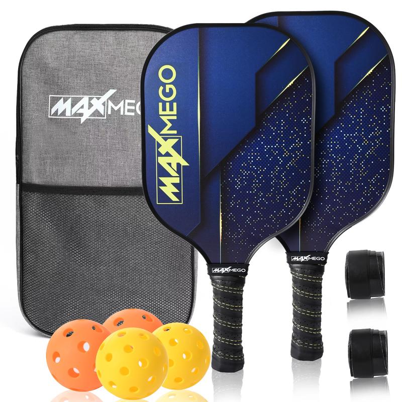 Pickleball Paddles Carbon Fiber set USAPA Approved - Durable, Lightweight Paddles for Men & Women