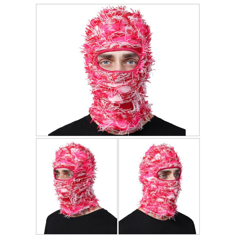 Mixed Cool Distressed Balaclava Mask for Party Delights and Winter Cycling Ventures