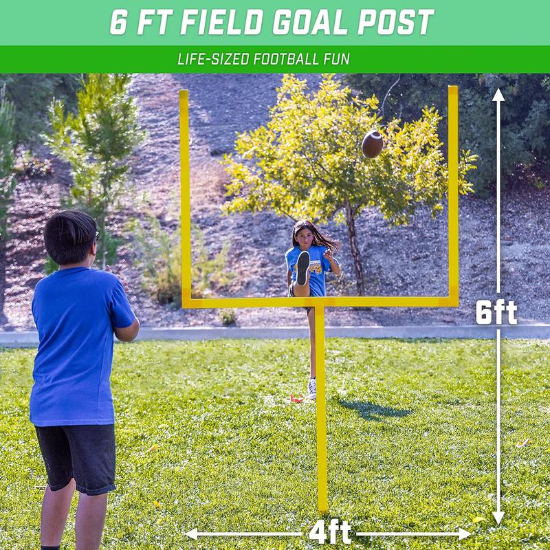 GoSp Football Field Goal Post - 6 or 8 ft Backyard Football Game