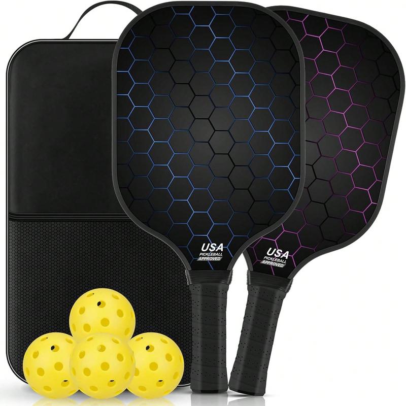 Pickleball Paddles Set Of 2 99.9% T300 Carbon Fiber USAPA Approved Pickle Ball Paddle Indoor Outdoor Rackets Pickleballs Racquet Gifts