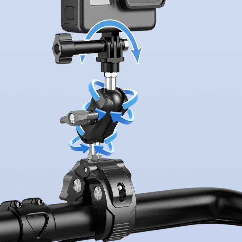 Action Camera Bracket, Motorcycle Handlebar Camera Mount, Riding Bracket, Bicycle Motorcycle Handlebar Mount, Camera Accessories