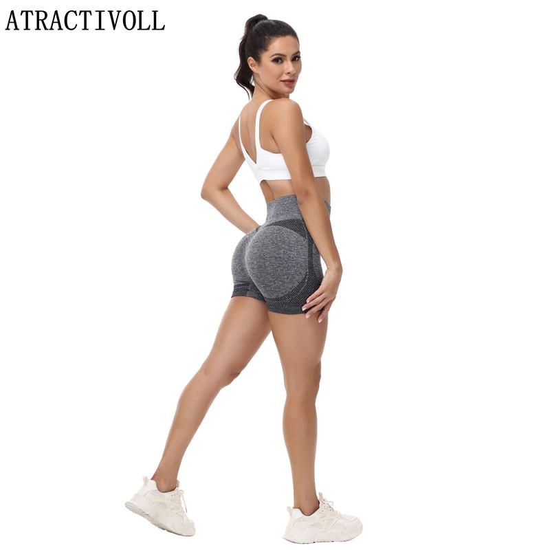 ATRACTIVOLL  1 2PCS Summer women's outdoor fitness, running, mountaineering hiking tight shorts, comfortable and soft yoga shorts womens  shorts high waist skinny short