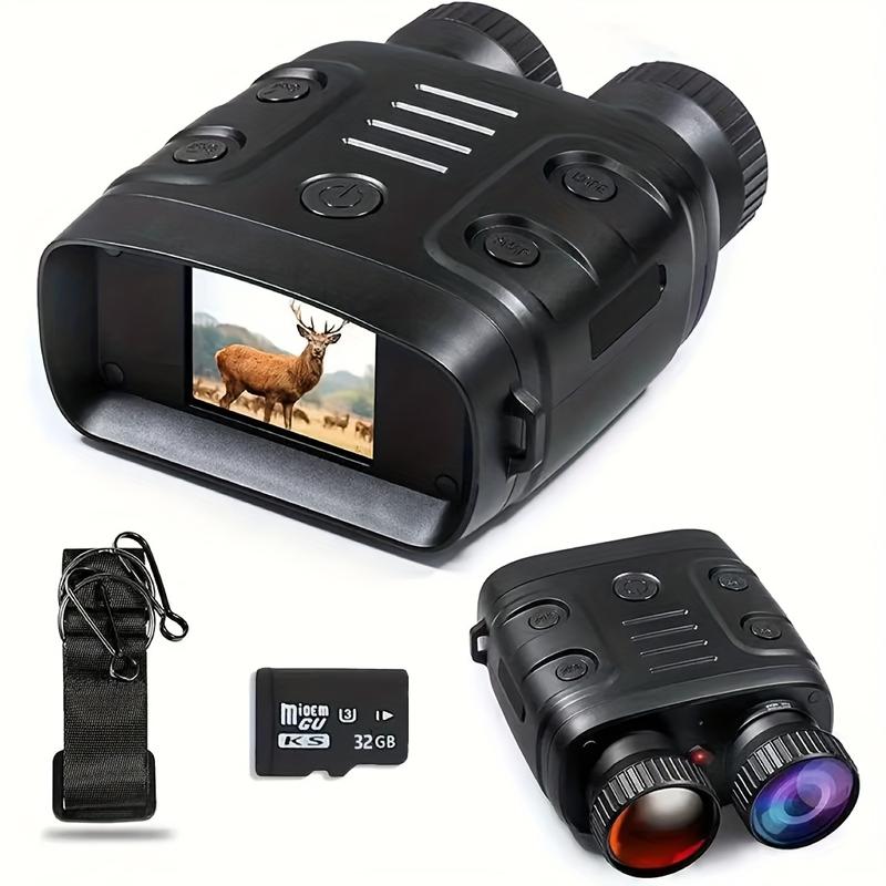 Latest HD 1080p Night Vision Binoculars with 5x Digital Zoom Night Vision Scope and 32G Memory Card for Hiking, Hunting, Camping, Traveling and Surveillance