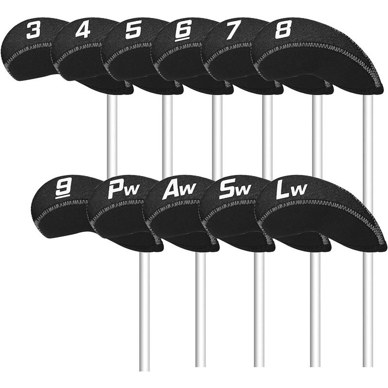 Golf 11count Set Neoprene Iron Headcover Set with Large No. for All Brands Callaway,Ping,Taylormade,Cobra Etc.