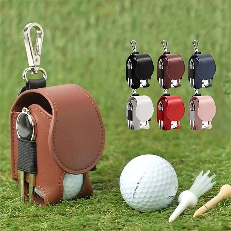 Portable Golf Ball Storage Bag, 1 Count Mini Pocket Golf Ball Holder, Golf Accessories for Men & Women, Golf Gift for Golf Enthusiasts