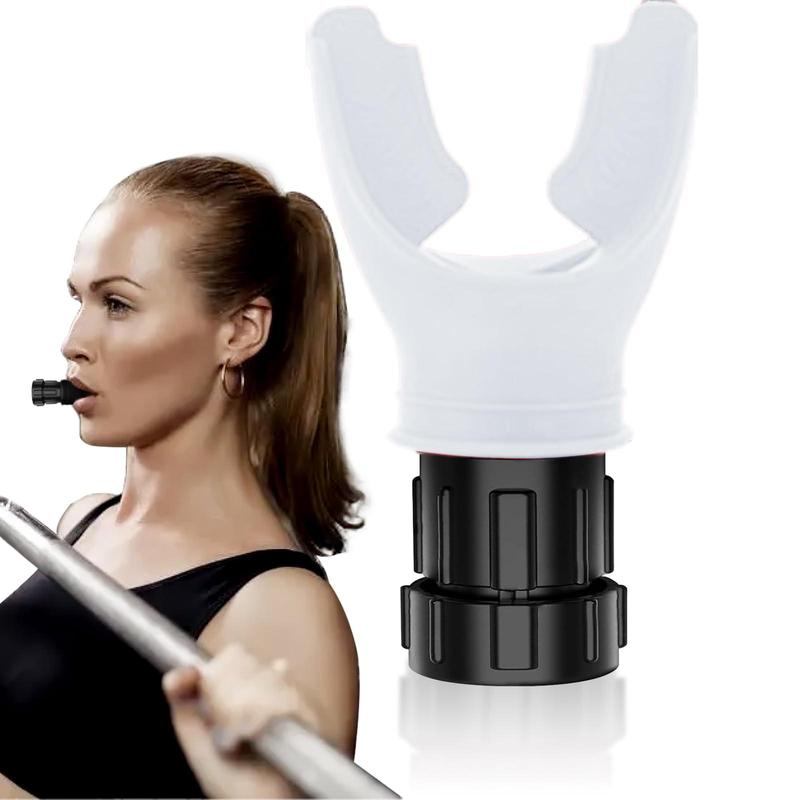 Portable Lung Capacity Trainer, Adjustable Resistance Abdominal Breathing Trainer for Home Gym Workout, Exercise Equipment