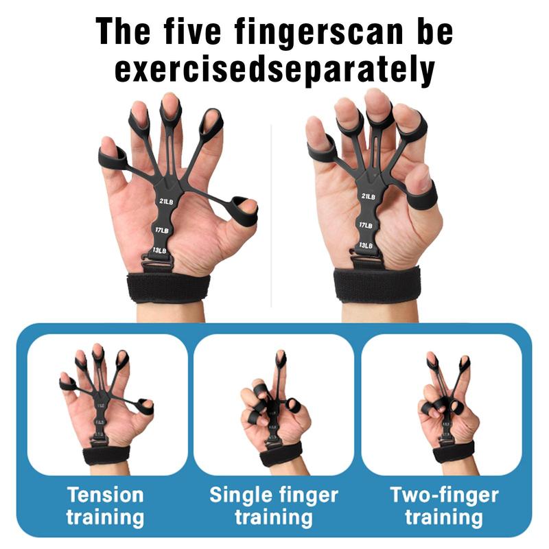 Finger Strengtheners Adjustable Finger Exercisers Finger Grip Trainers Hand Strength Strengtheners Finger Extenders  Hand Rehabilitation Exercises Home Gym Tools