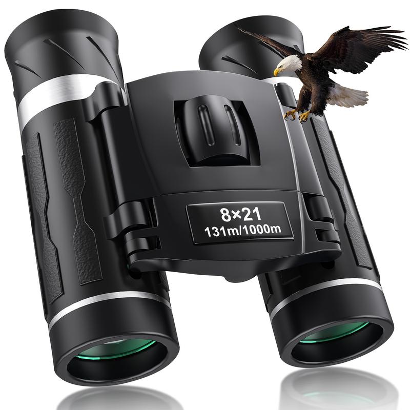 Adult HD Zoom Advanced Binoculars, 8x21 High Power Compact Binoculars with Portable Bag, Mini Pocket Small Binoculars, Suitable for Bird Watching, Hunting, Concerts, Theaters, Operas, Travel, Sightseeing