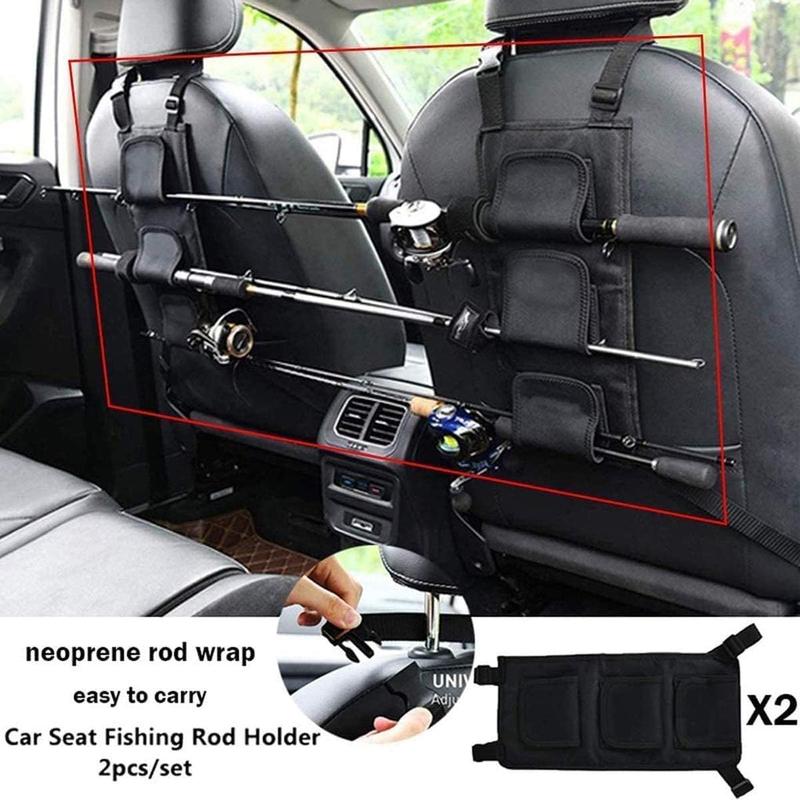 Fishing Rod Holders for , Fishing VRC Vehicle Rod Carrie, Adjustable Polyester Strap Fishing Pole Storage Rack for SUV, Wagons, Van, Easy Install Fishing  Rod Carrier for