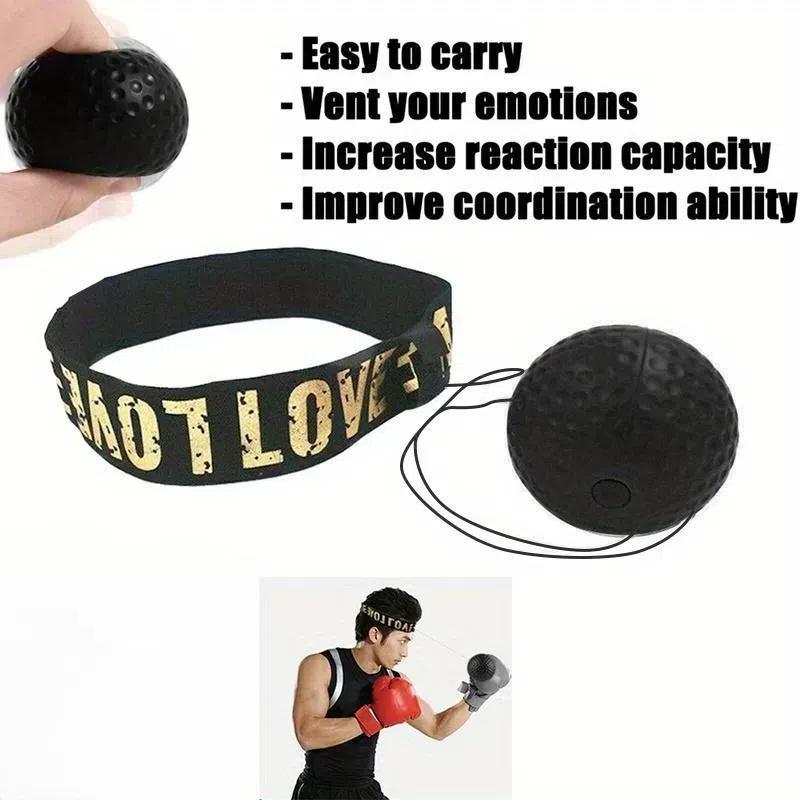 Boxing Reflection Ball, 1 Count Headband Boxing Reflection Ball, Easy To Carry Ideal for Practicing Reaction Speed, Agility and Hand-eye Coordination